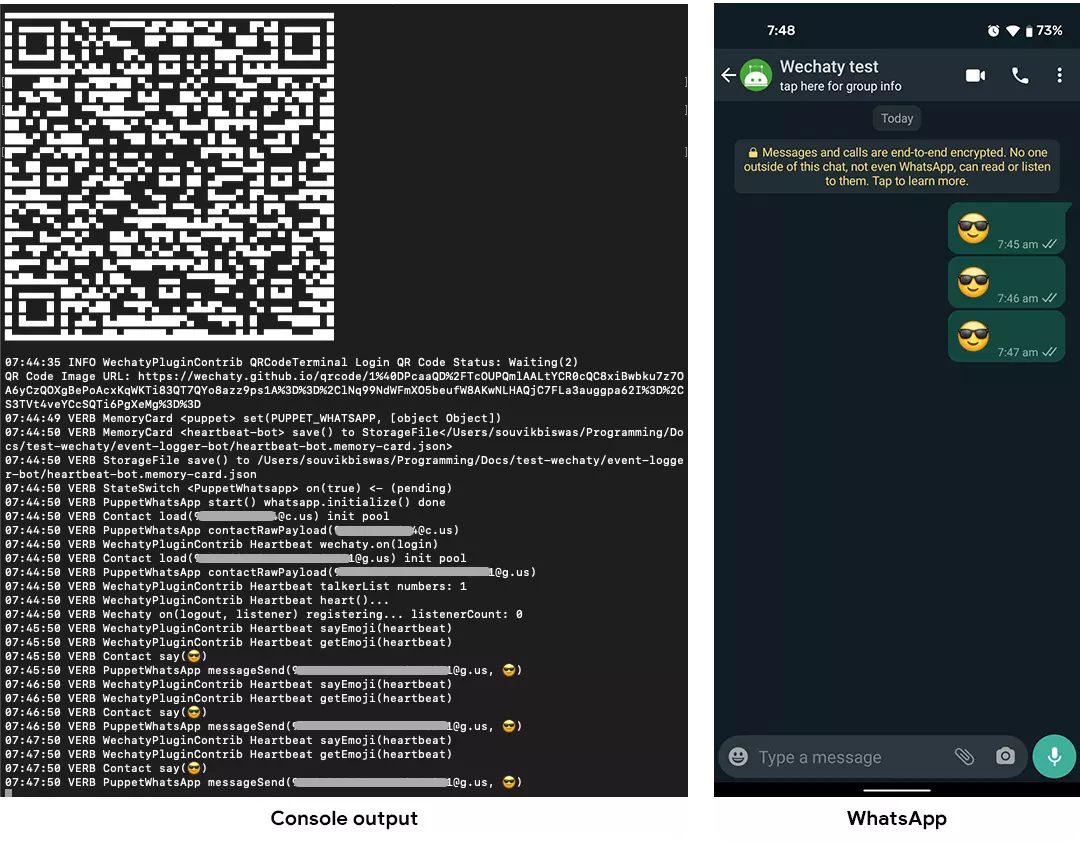 Heartbeat plugin output